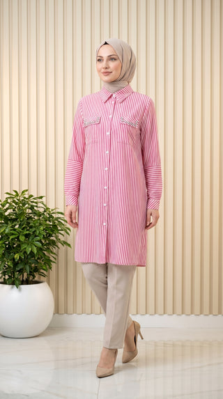 Tripen Çizgili Tunik 3611