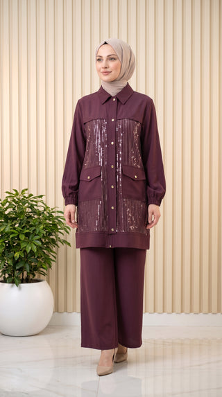 Tripen Pul Payet Pantolonlu Takım 3639
